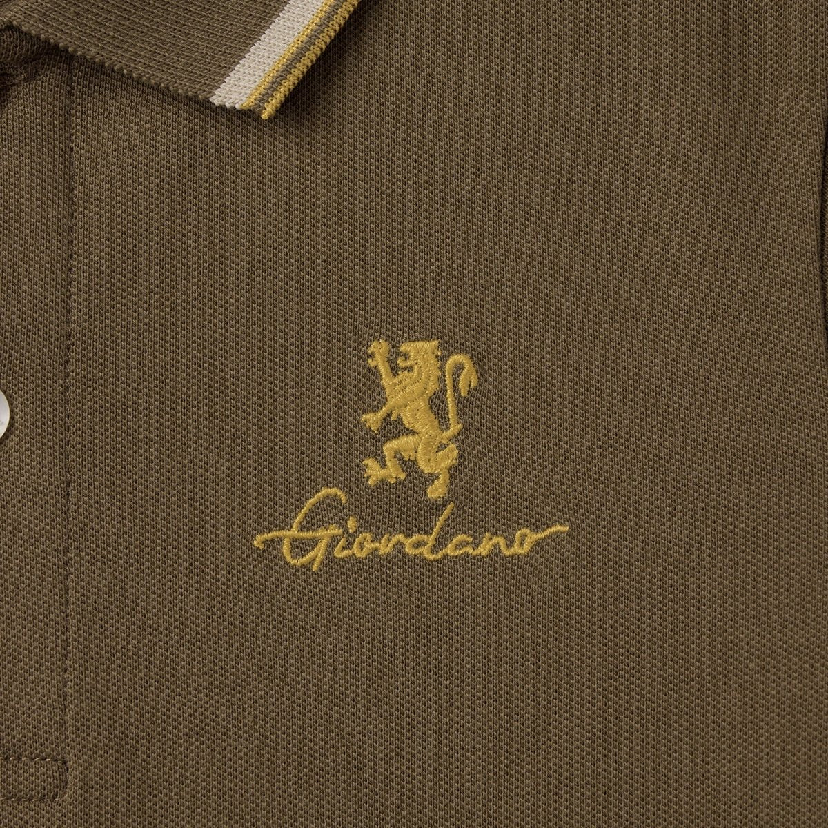 Junior's Slim Fit Cotton Pique Signature Embroidery Polo - Giordano