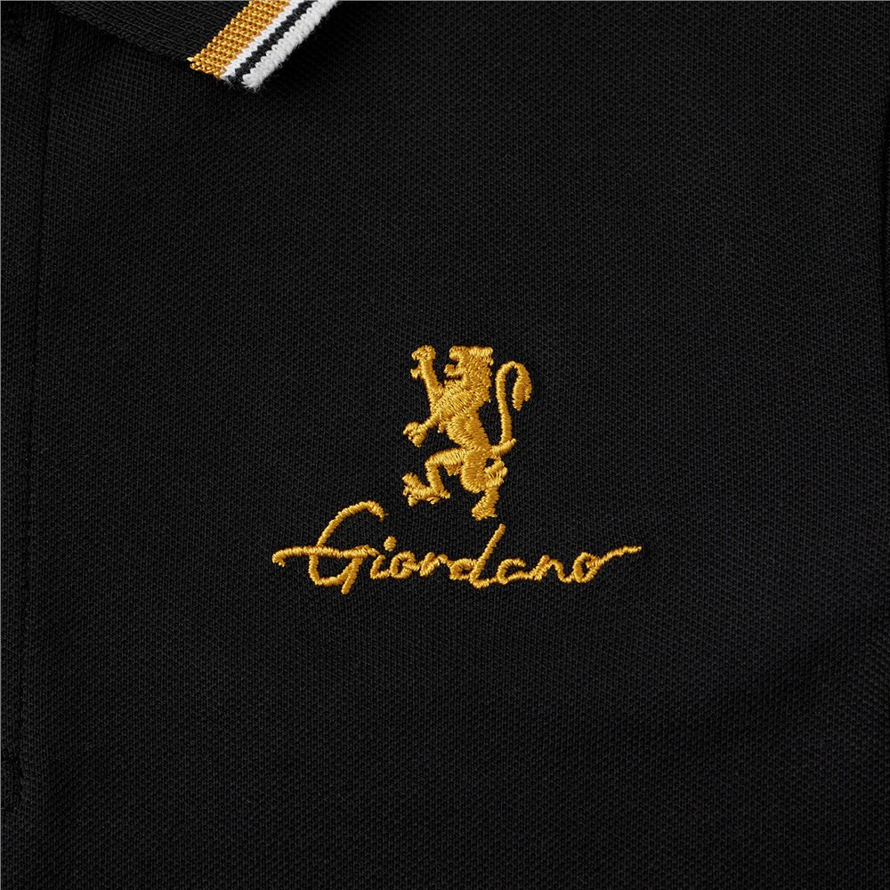 Junior's Slim Fit Cotton Pique Signature Embroidery Polo - Giordano