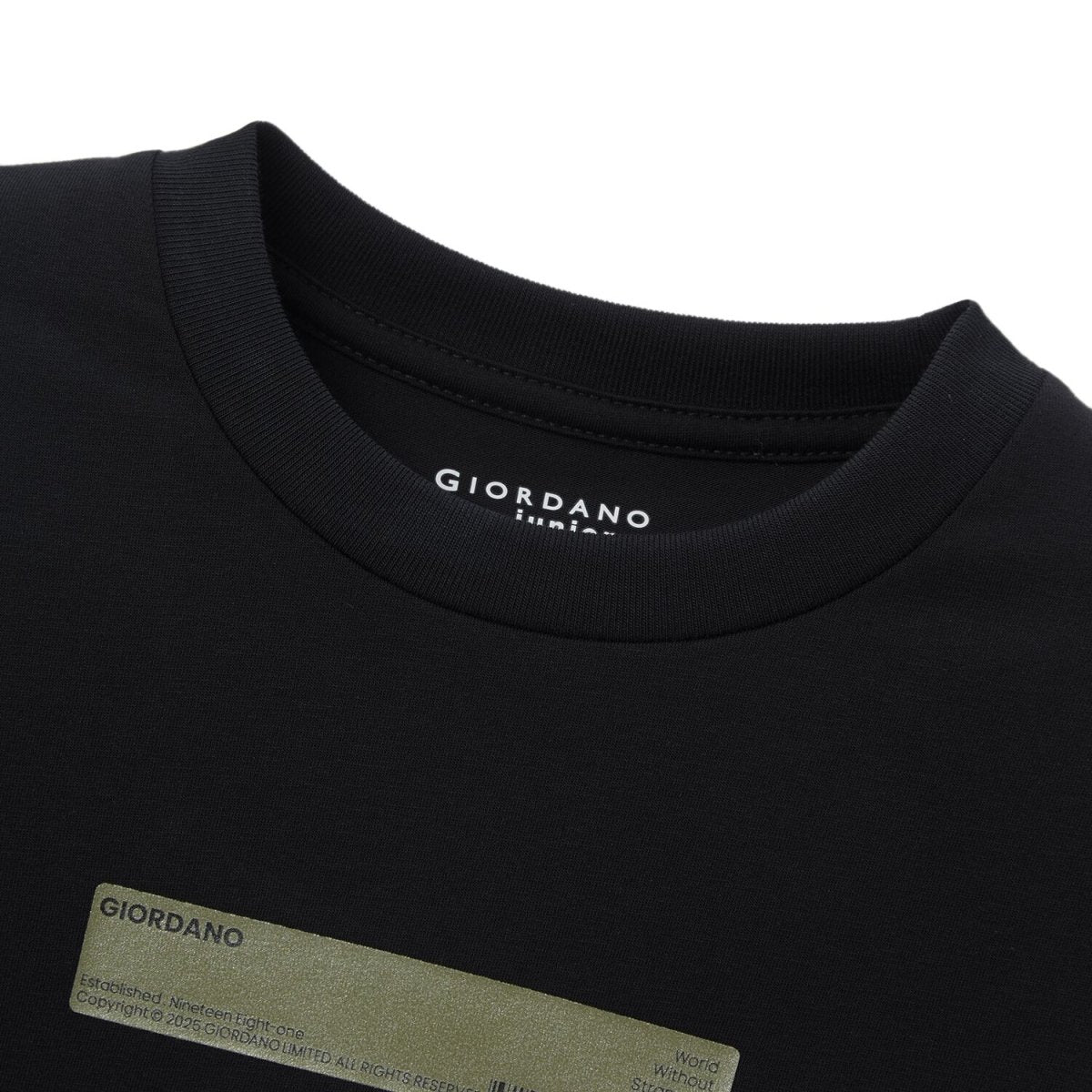Kid's Comfort Fit Printed Crew Neck Cotton Tee - Giordano