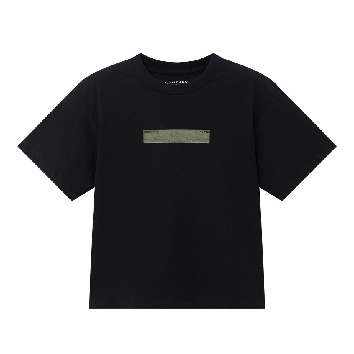 Kid's Comfort Fit Printed Crew Neck Cotton Tee - Giordano