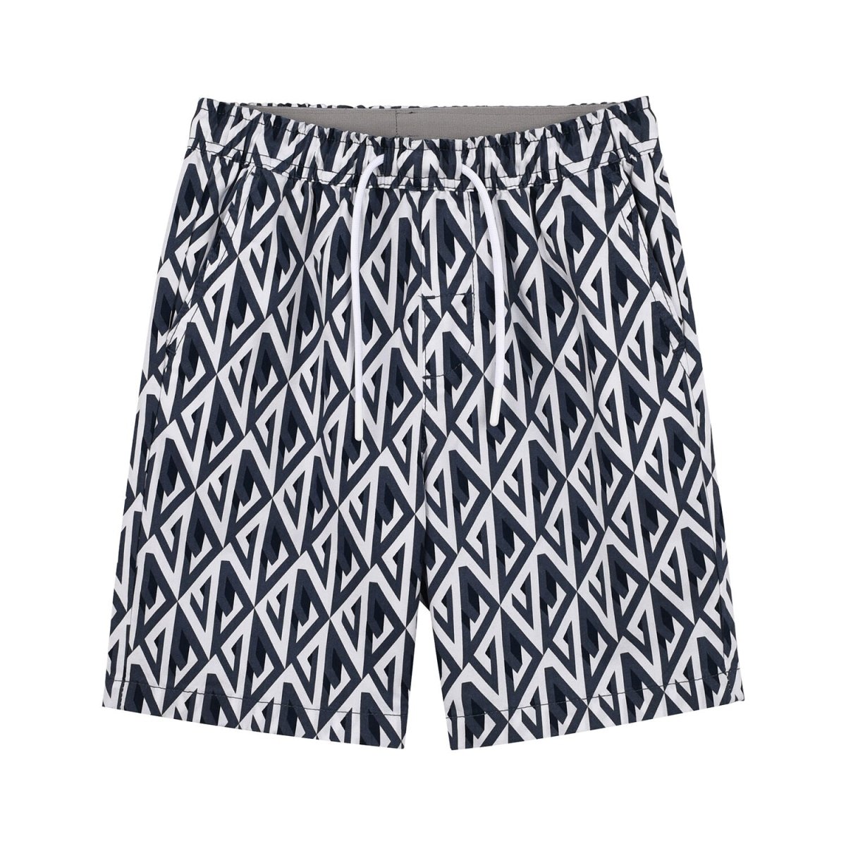 Kids Cotton Twill Tapered Elastic Waist Shorts - Giordano