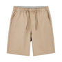 Kids Cotton Twill Tapered Elastic Waist Shorts 100 - Shop Giordano