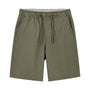 Kids Cotton Twill Tapered Elastic Waist Shorts 4 Y - Shop Giordano