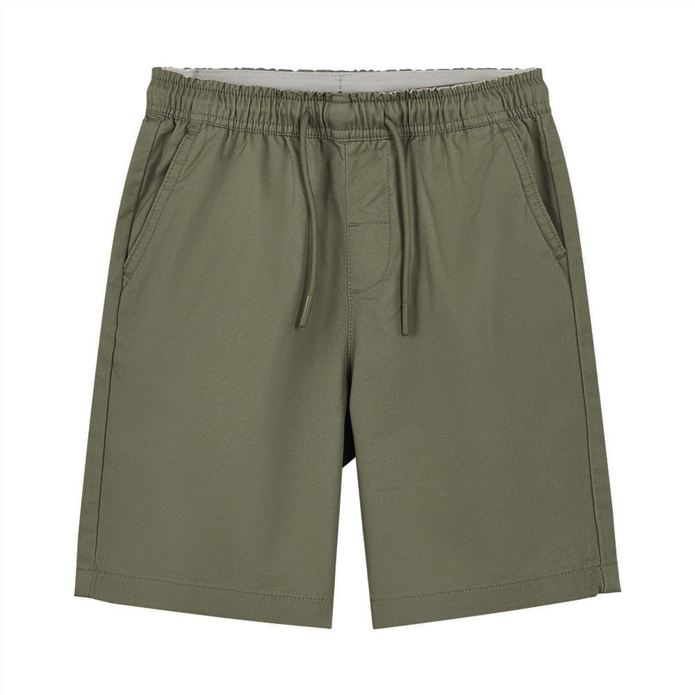 Kids Cotton Twill Tapered Elastic Waist Shorts 4 Y - Shop Giordano