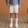 Kids Cotton Twill Tapered Elastic Waist Shorts 4 Y - Shop Giordano