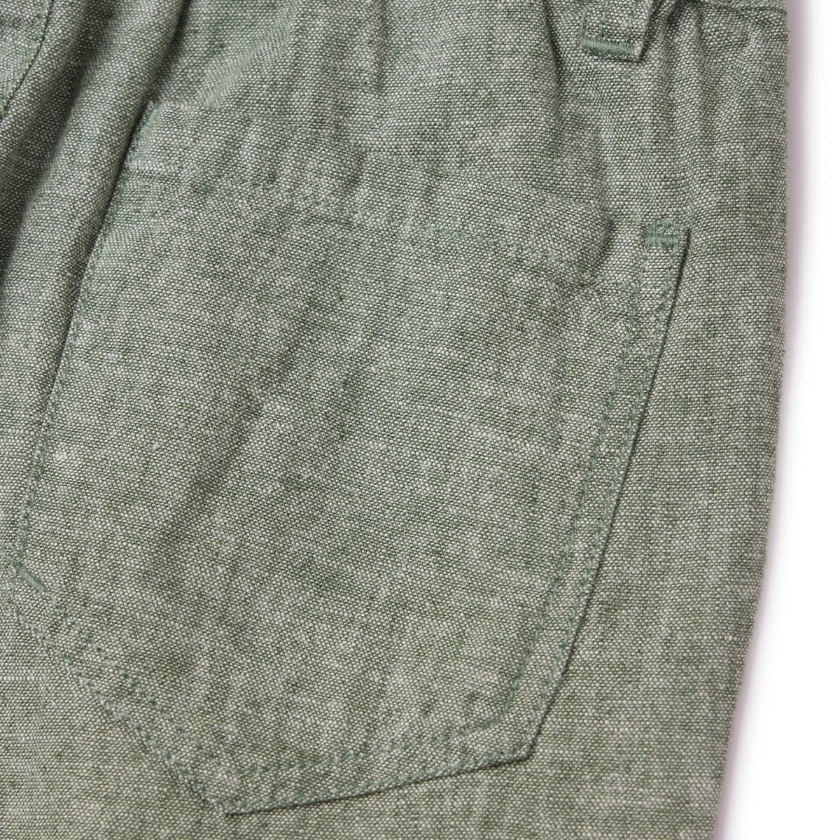 Kids Linen Cotton Capri Pants: Elastic Waist, Tapered Fit - Giordano