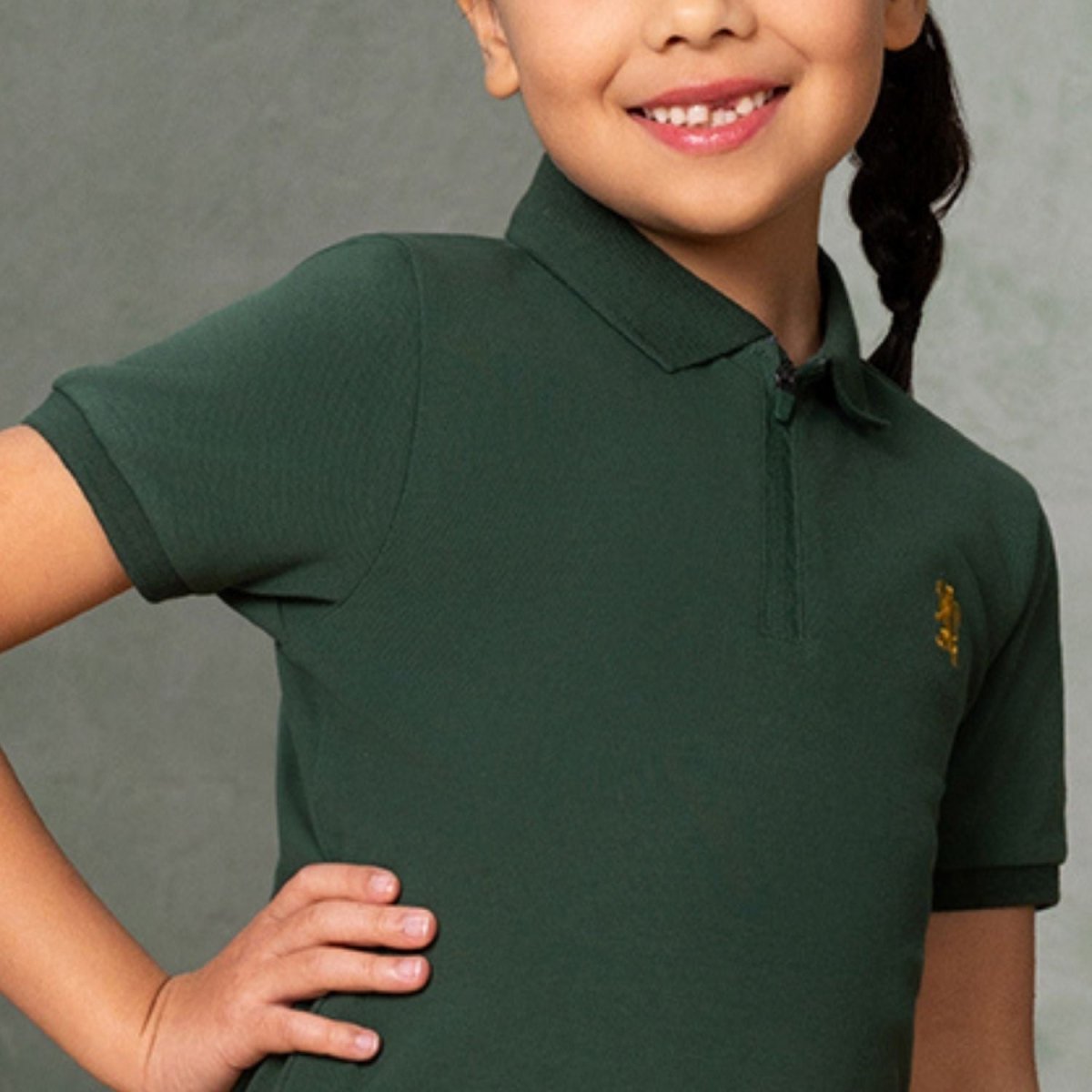 Kids' Lion Crest Polo: Slim Fit, Classic Style, Bold Detailing - Giordano