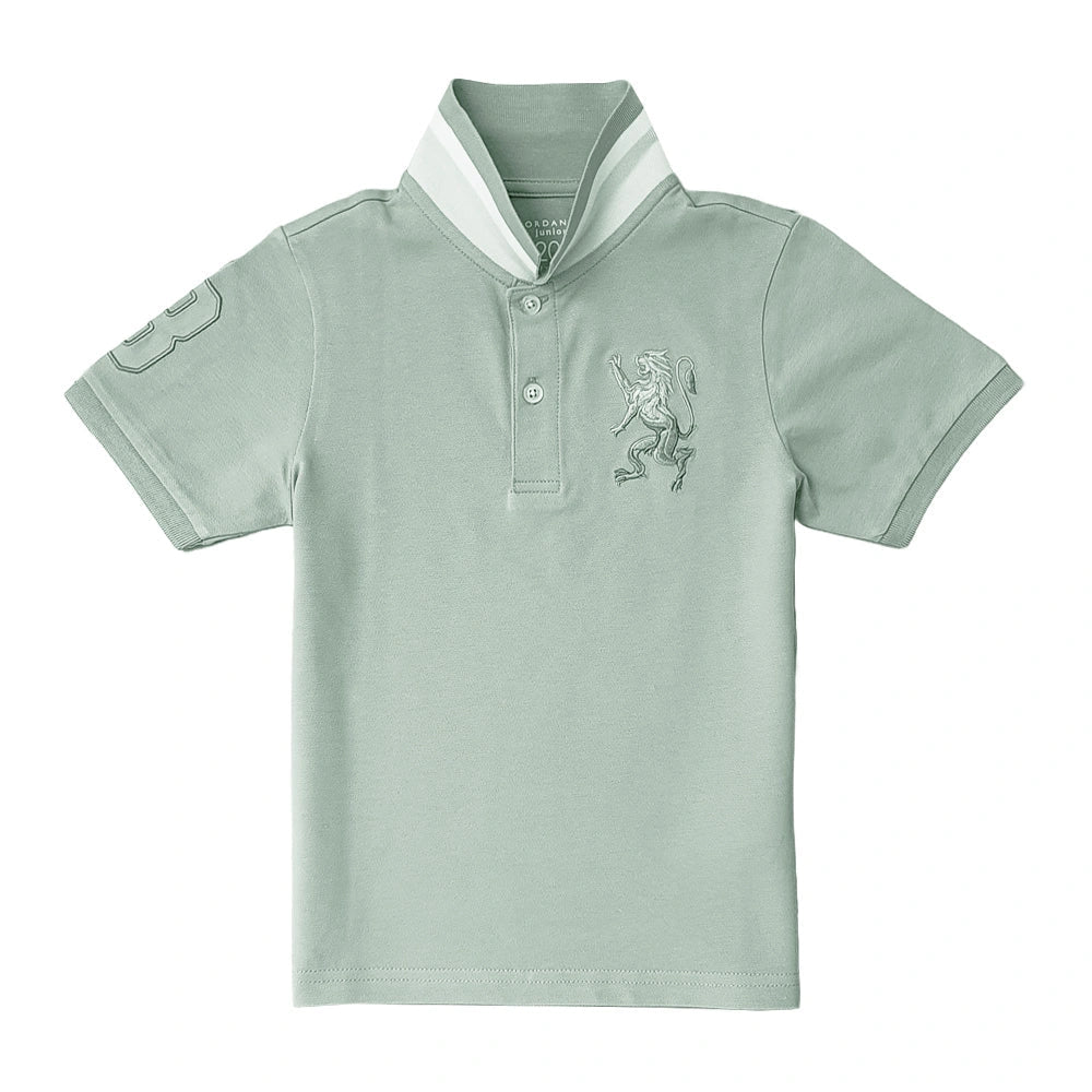 Kids' Lion Polo: 3D Embroidery, Comfort Piqué, Classic Style - Giordano