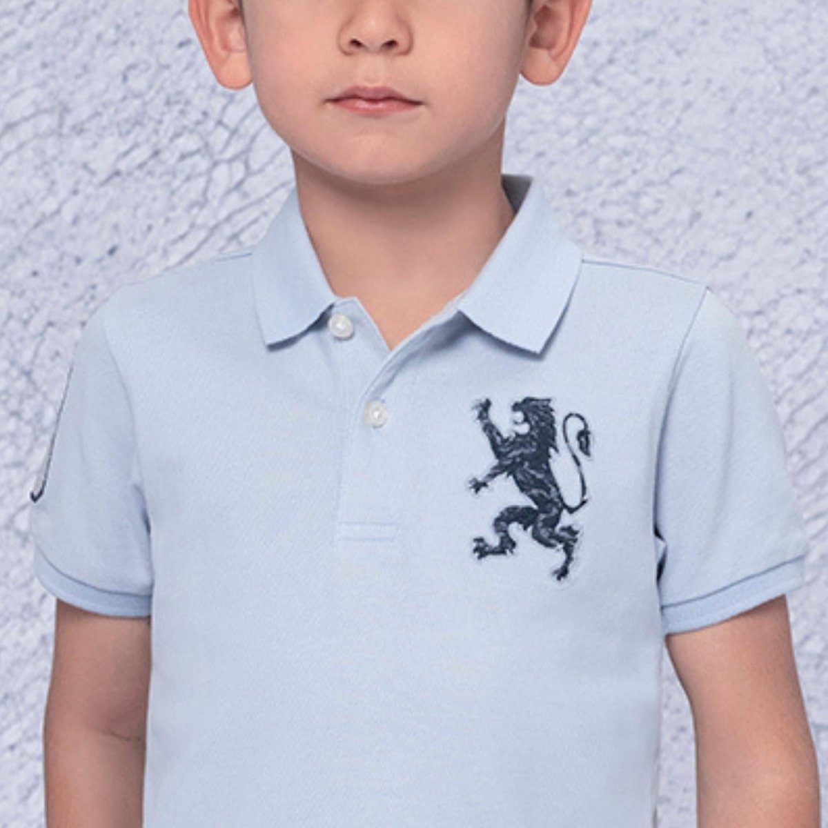 Kids' Lion Polo: 3D Embroidery, Comfort Piqué, Classic Style - Giordano