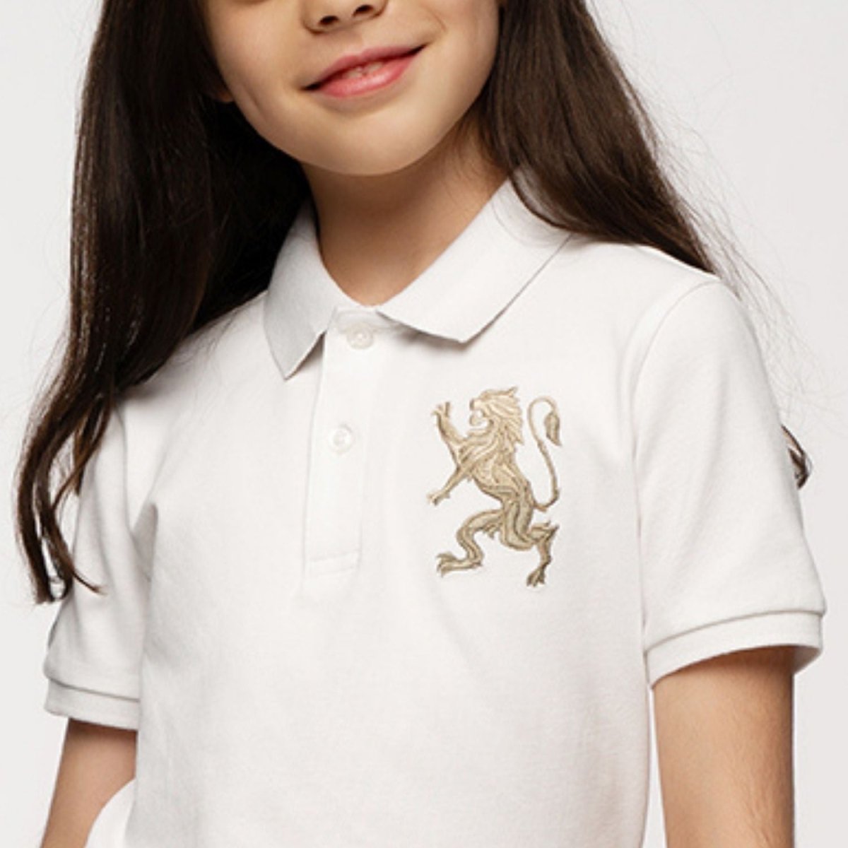 Kids' Lion Polo: 3D Embroidery, Comfort Piqué, Classic Style - Giordano