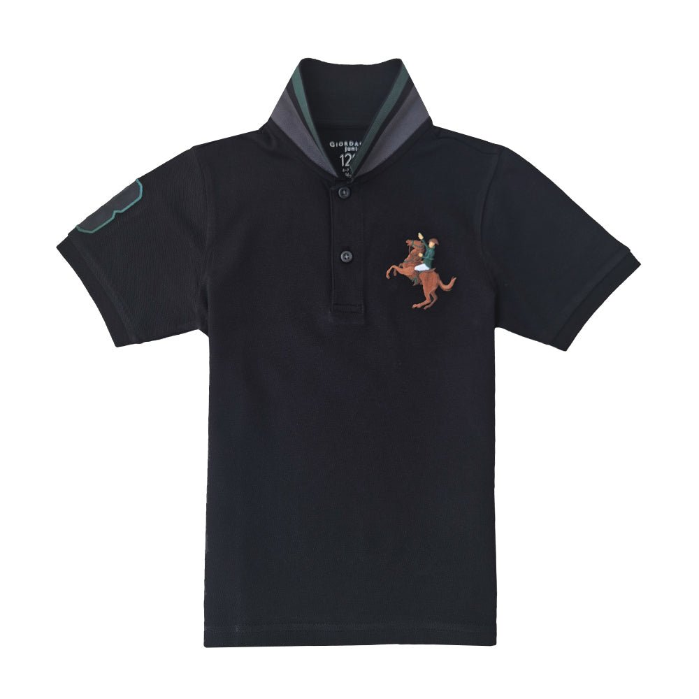 Kids' Napoleon Polo: Classic Piqué, Bold Embroidery, All - Day Comfort - Giordano
