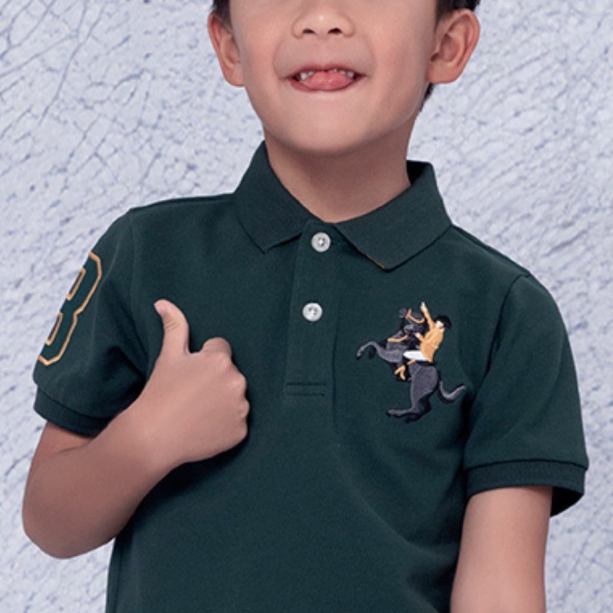 Kids' Napoleon Polo: Classic Piqué, Bold Embroidery, All - Day Comfort - Giordano