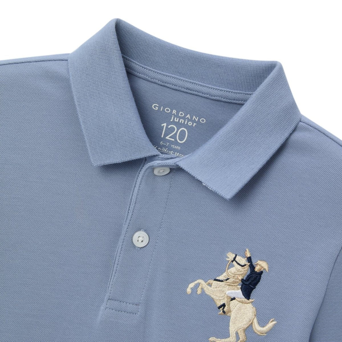 Kids' Napoleon Polo: Classic Piqué, Bold Embroidery, All - Day Comfort - Giordano