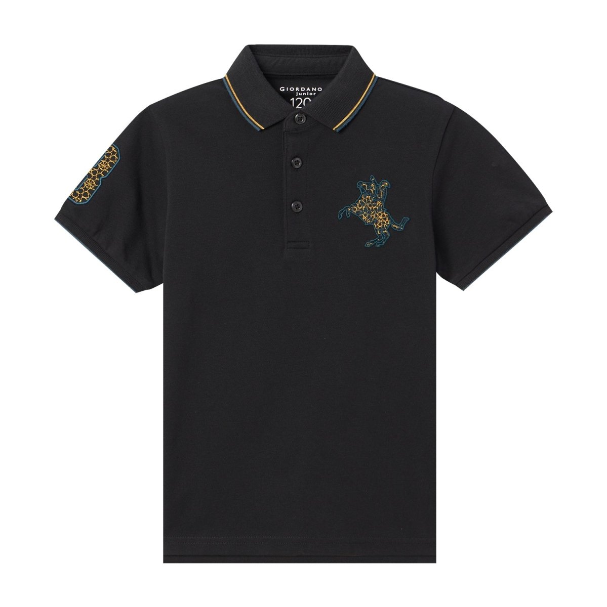 Kids' Napoleon Polo: Classic Piqué, Bold Embroidery, All - Day Comfort - Giordano