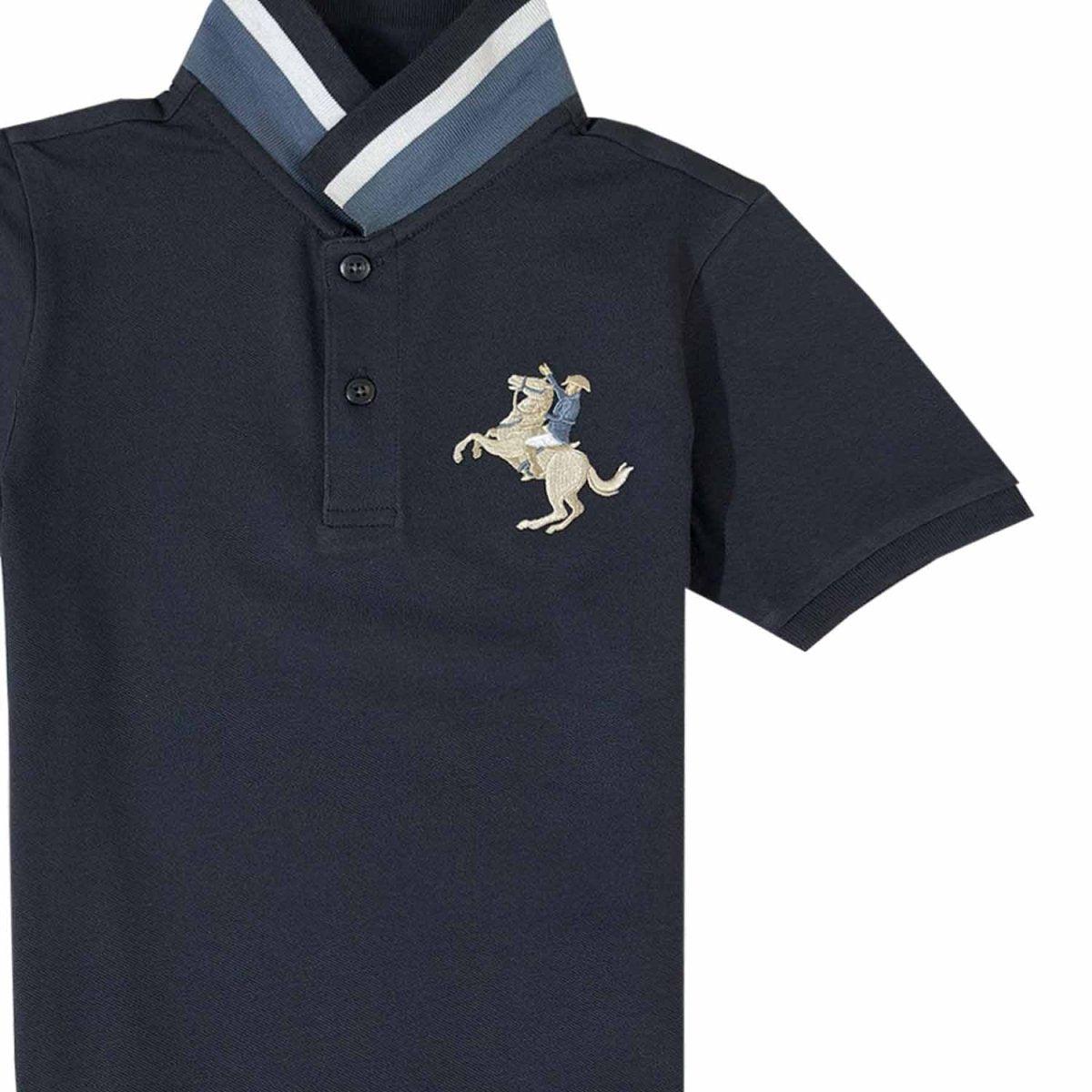 Kids' Napoleon Polo: Classic Piqué, Bold Embroidery, All - Day Comfort - Giordano