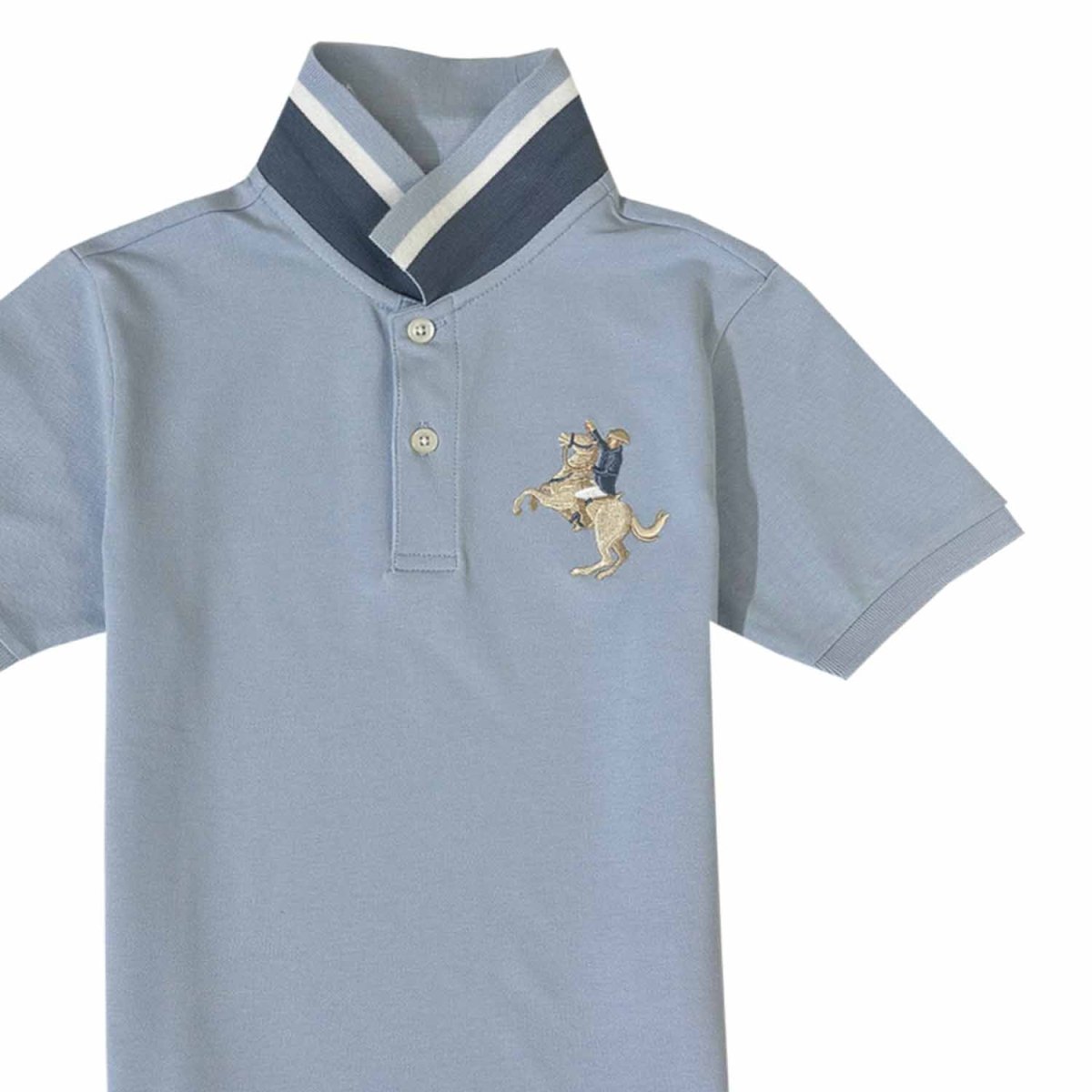 Kids' Napoleon Polo: Classic Piqué, Bold Embroidery, All - Day Comfort - Giordano