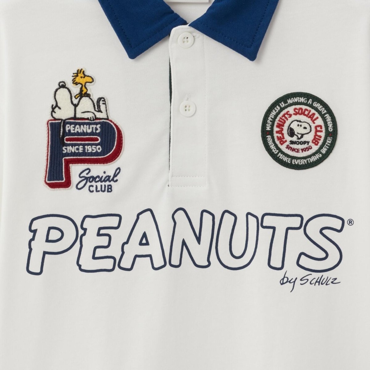 Kid's Peanuts Snoopy Cotton Jersey Polo Shirt - Giordano
