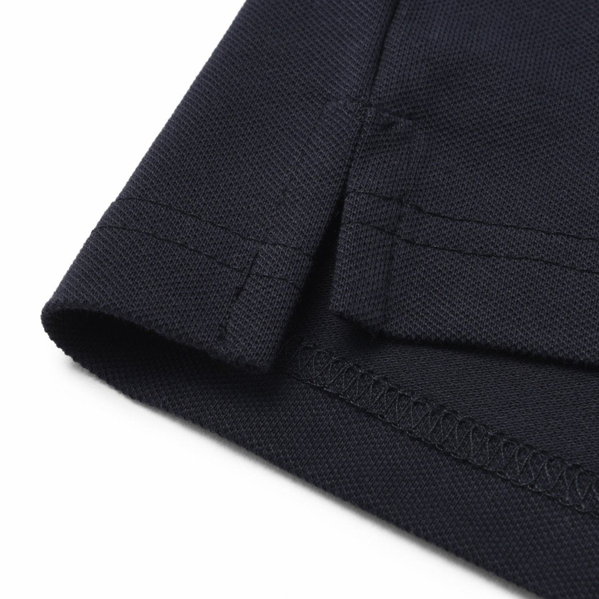 Kids Pique Flat Knit Collar Short Sleeve Slim Fit Small Napoleon Embroidery Bold Polo - Giordano