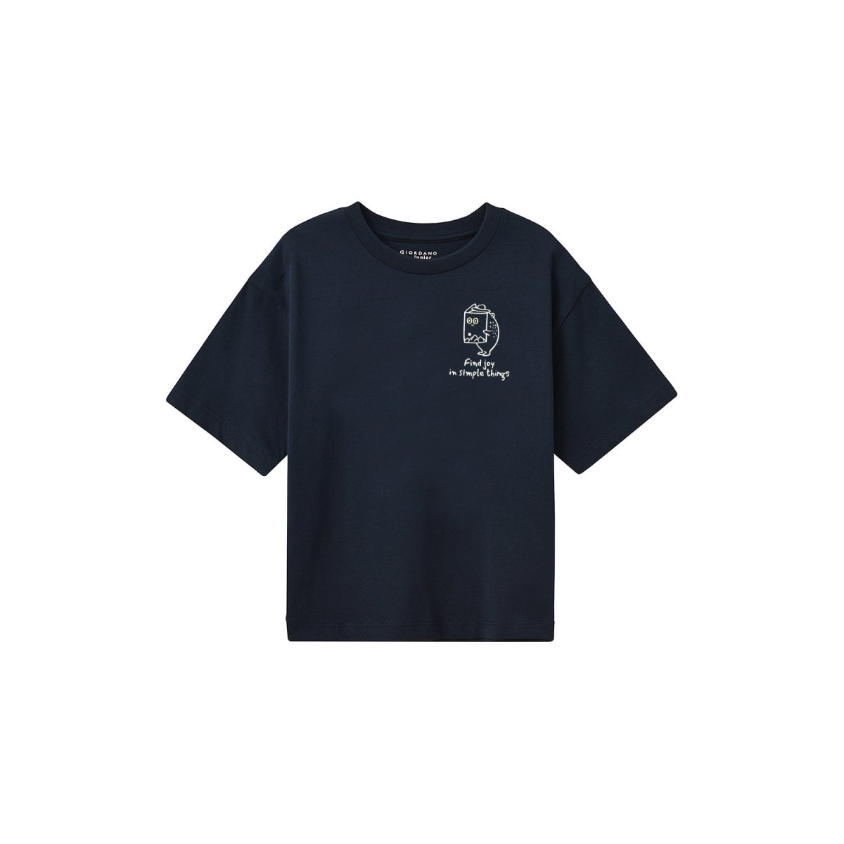 Kids’ Regular Fit Cotton Crew Neck Printed Tee 4 Y - Shop Giordano