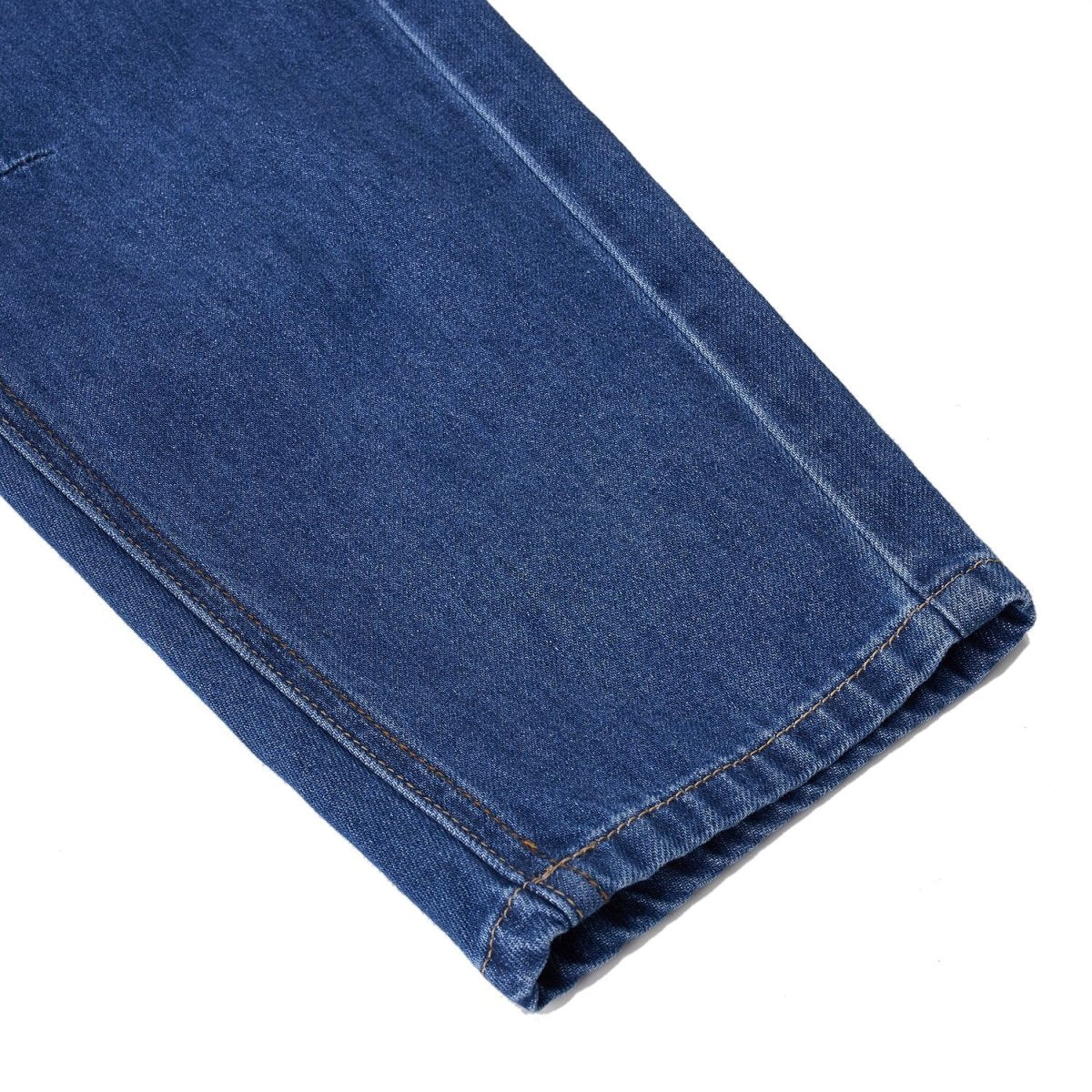 Kid's Relaxed Taper Mid - Rise Elastic Waist Denim Jeans 4 Y - Shop Giordano