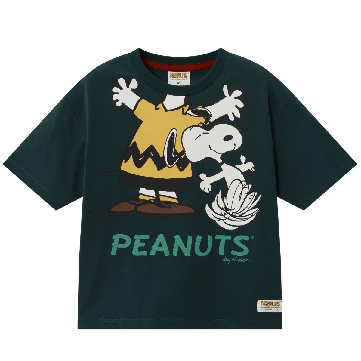 Kids' Snoopy Comfort Print Tee - Snow White Cotton - Poly Jersey Crew Neck - Giordano