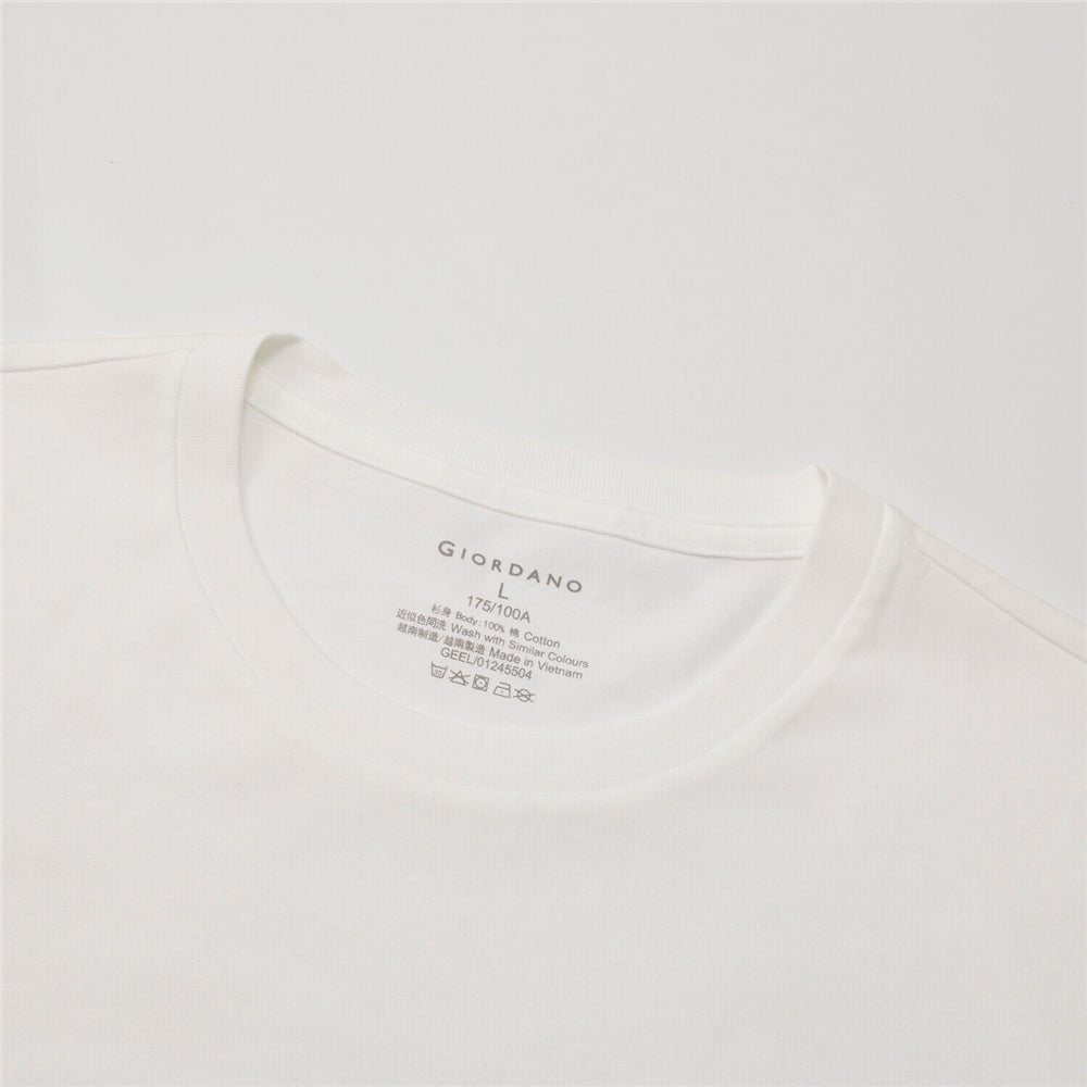 Men's 3 - Pack Cotton Crew Neck T-Shirts - Giordano