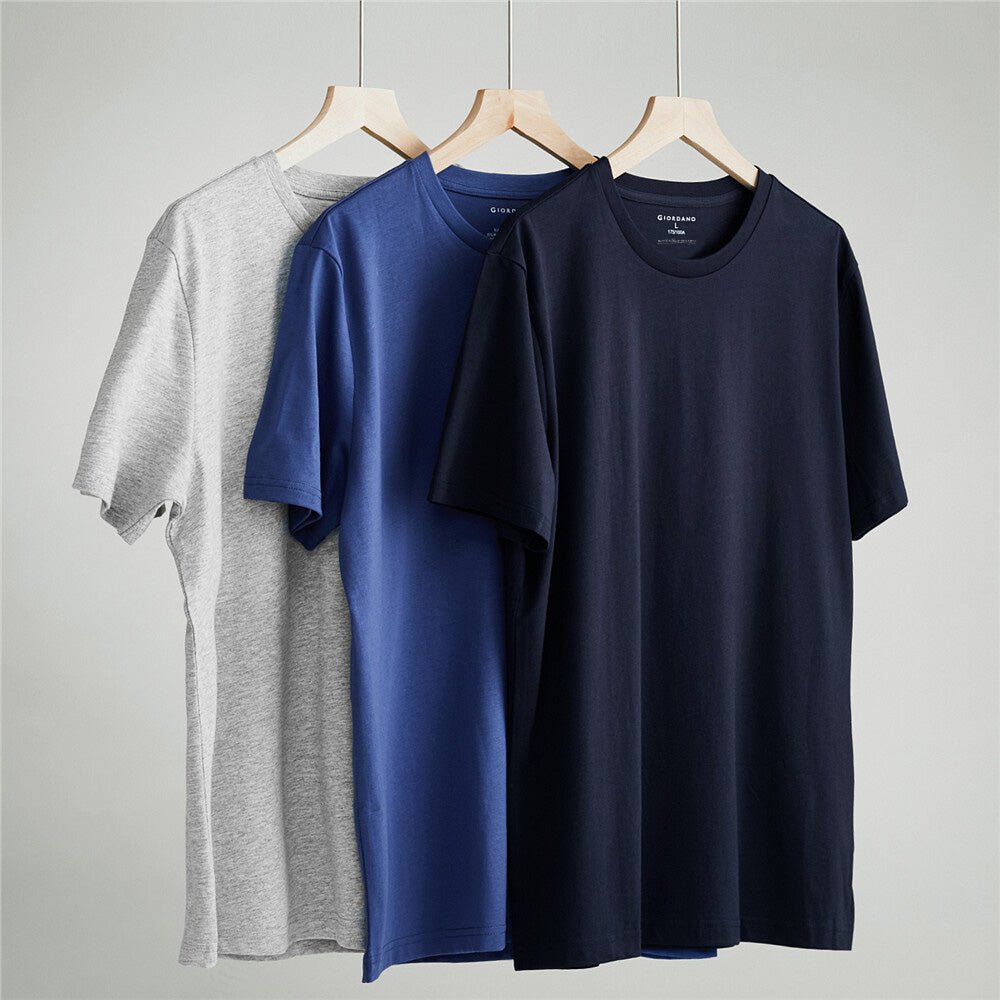 Men's 3 - Pack Cotton Crew Neck Tee - Giordano