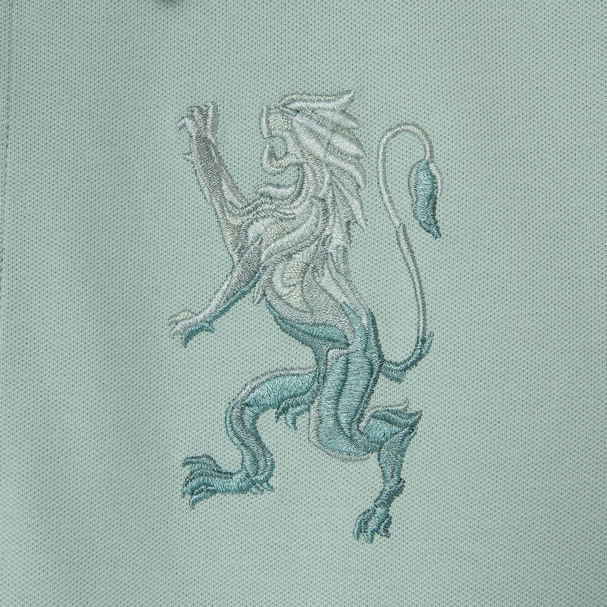 Men's 3D Lion Polo: Slim Fit, Bold Embroidery, Premium Pique - Giordano