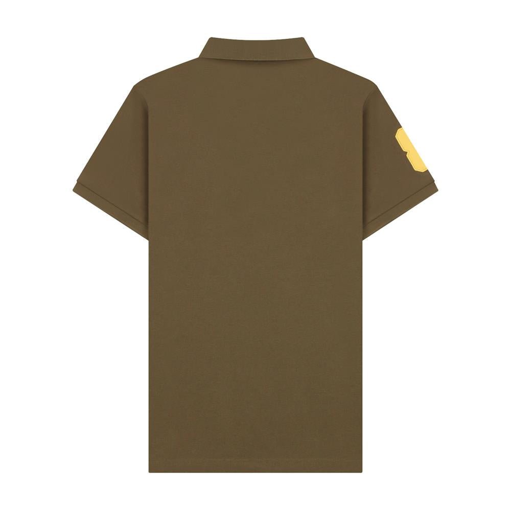 Men's 3D Lion Polo: Slim Fit, Bold Embroidery, Premium Pique - Giordano