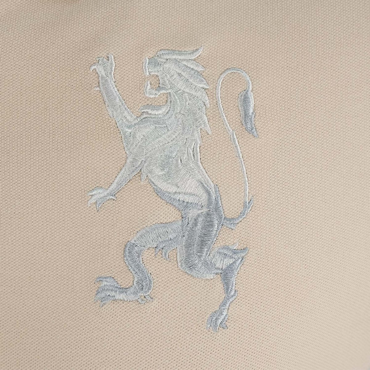 Men's 3D Lion Polo: Slim Fit, Bold Embroidery, Premium Pique - Giordano