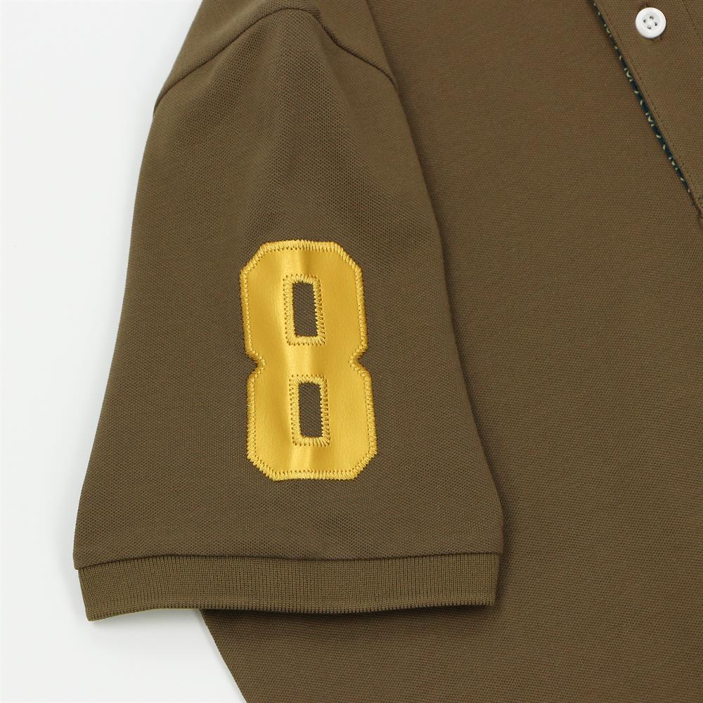 Men's 3D Lion Polo: Slim Fit, Bold Embroidery, Premium Pique - Giordano