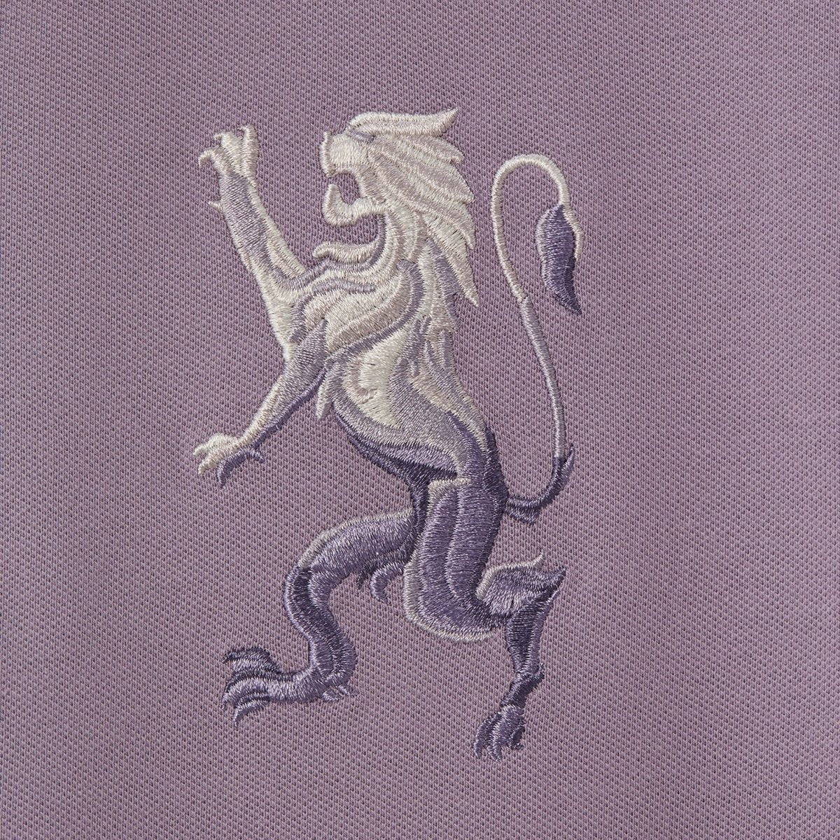Men's 3D Lion Polo: Slim Fit, Bold Embroidery, Premium Pique - Giordano