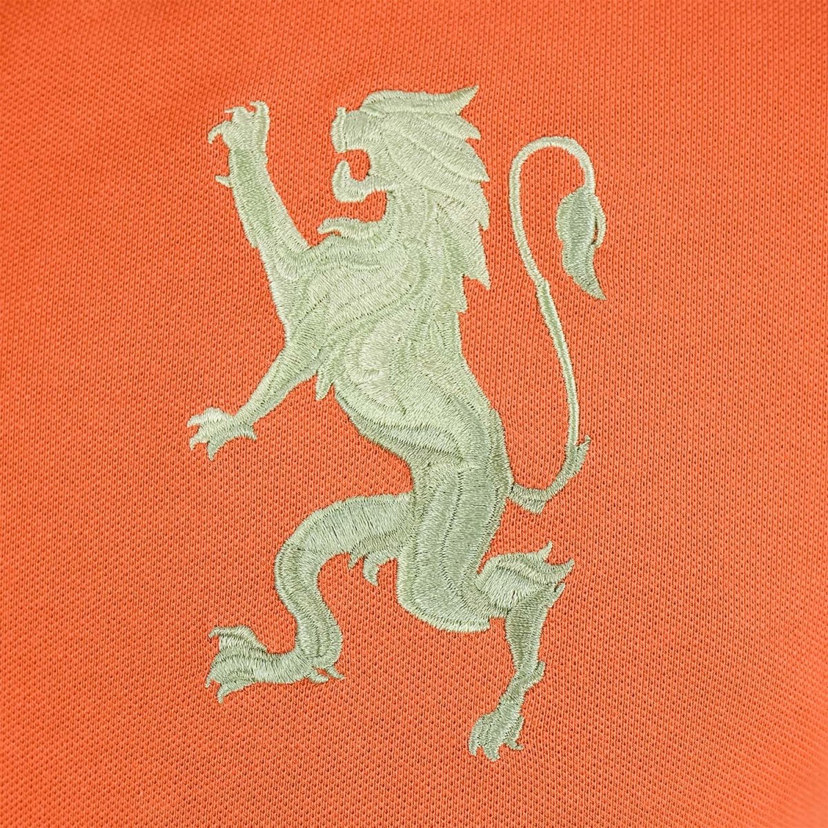 Men's 3D Lion Polo: Slim Fit, Bold Embroidery, Premium Pique - Giordano