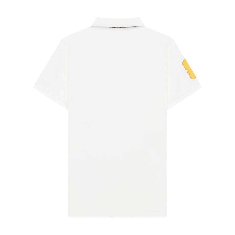 Men's 3D Lion Polo: Slim Fit, Bold Embroidery, Premium Pique - Giordano