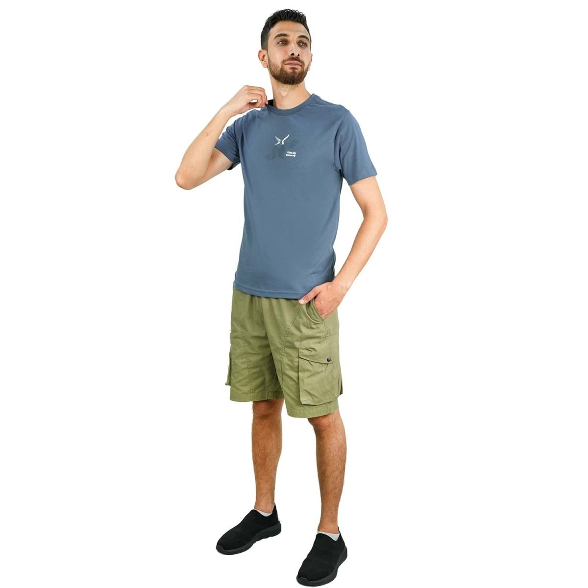 Men's All - Over Print Slim Fit Tee - Giordano