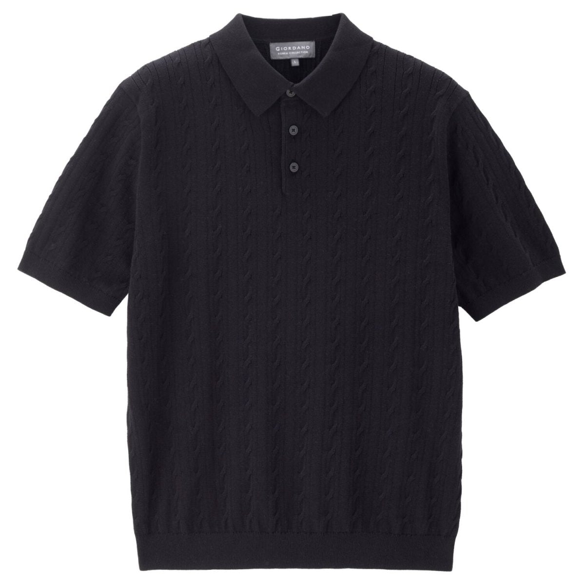 Men’S Cable Knit Polo Pullover | Korea Collection - Giordano