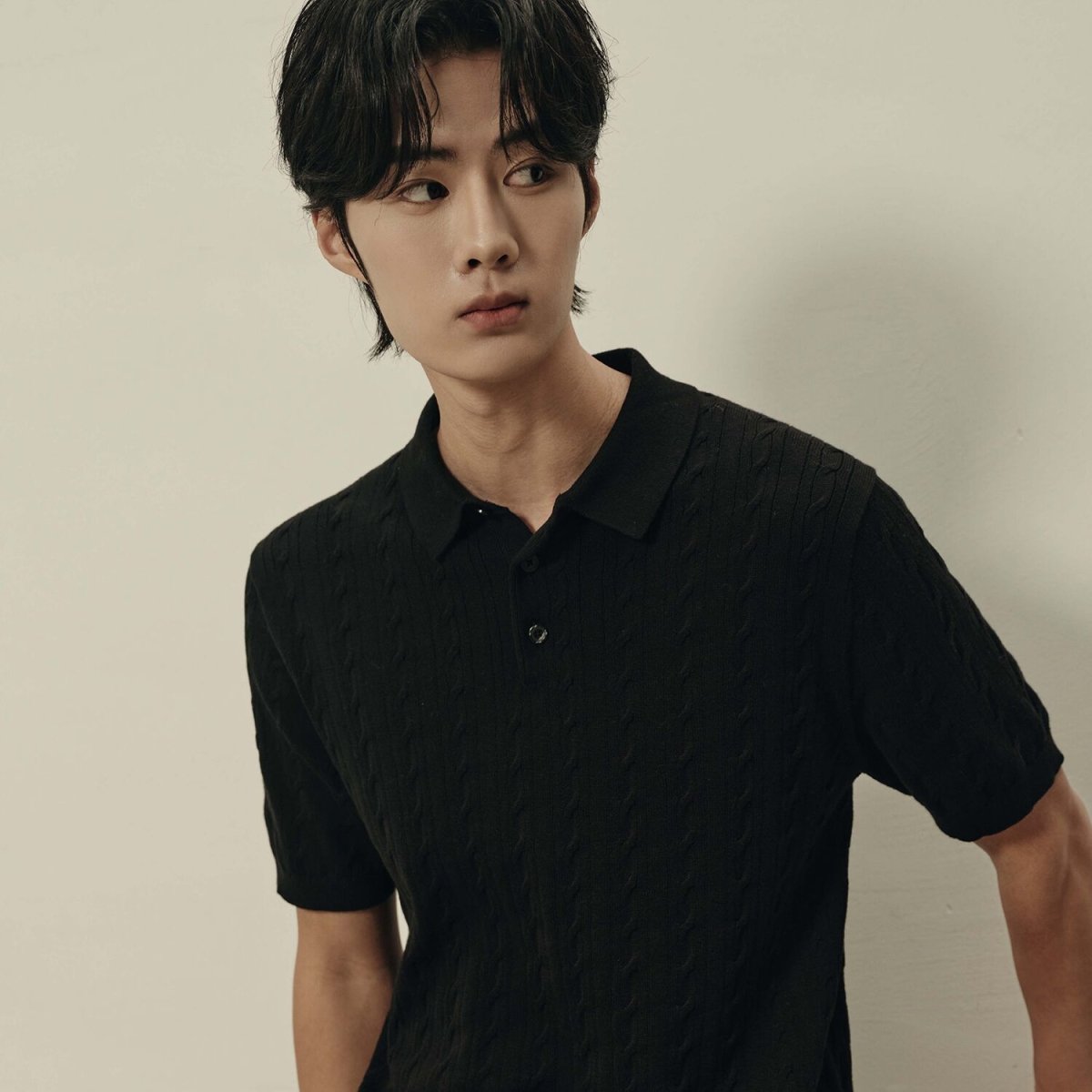Men’S Cable Knit Polo Pullover | Korea Collection - Giordano