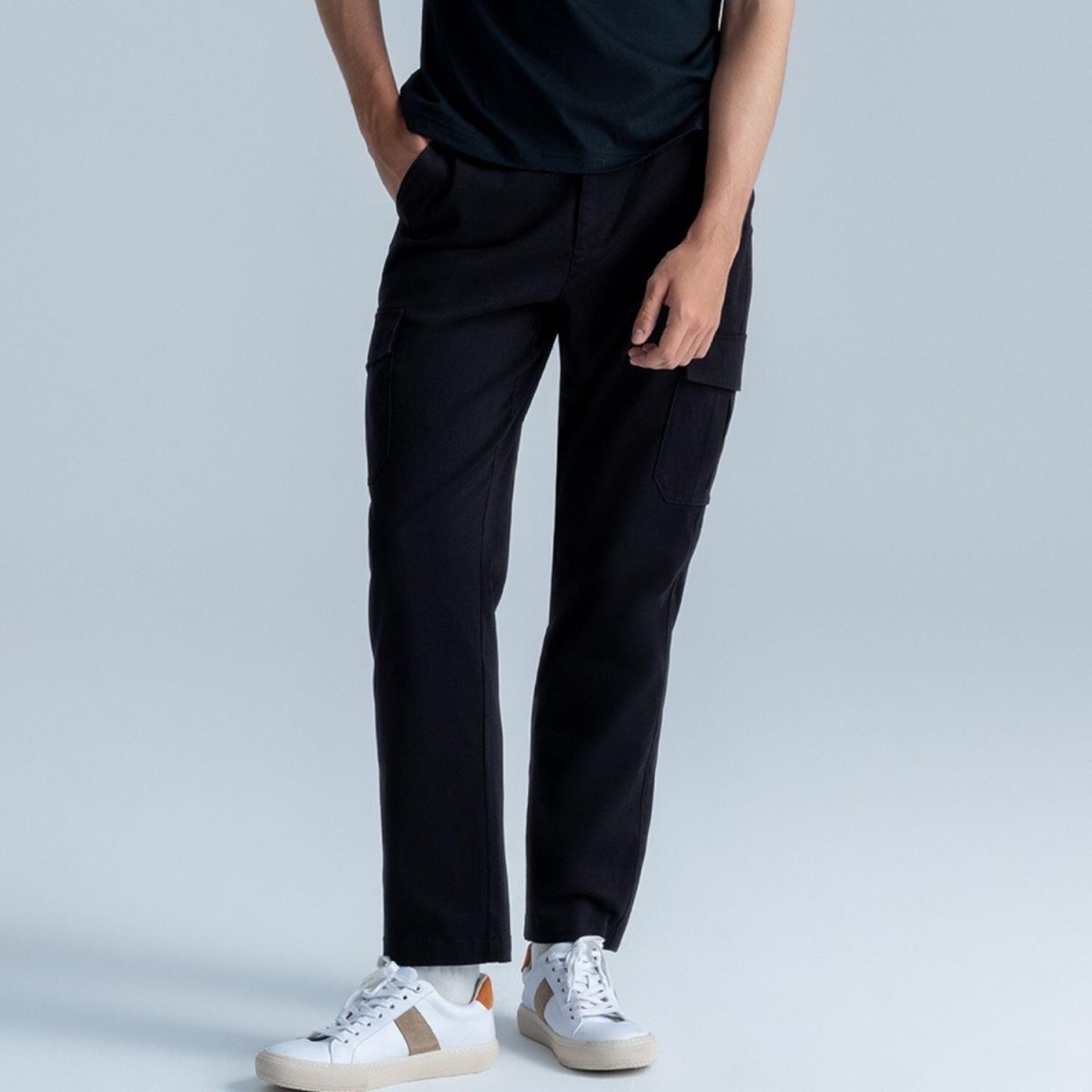 Men's Cargo Pants: Relax Tapered Fit, Stretch Twill - Giordano