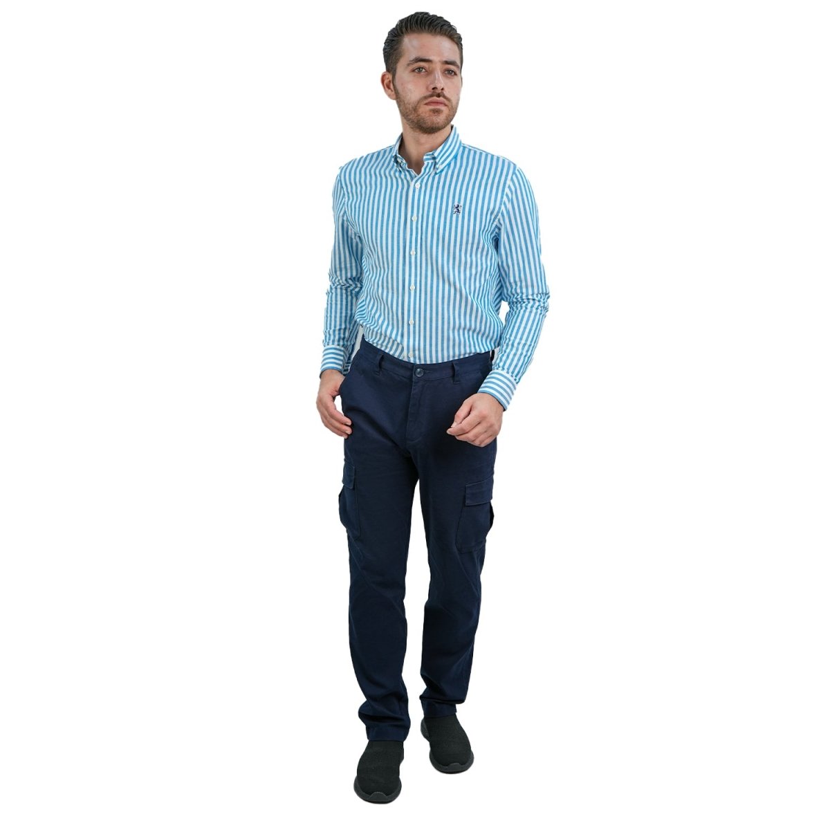 Men's Cargo Pants: Relax Tapered Fit, Stretch Twill - Giordano