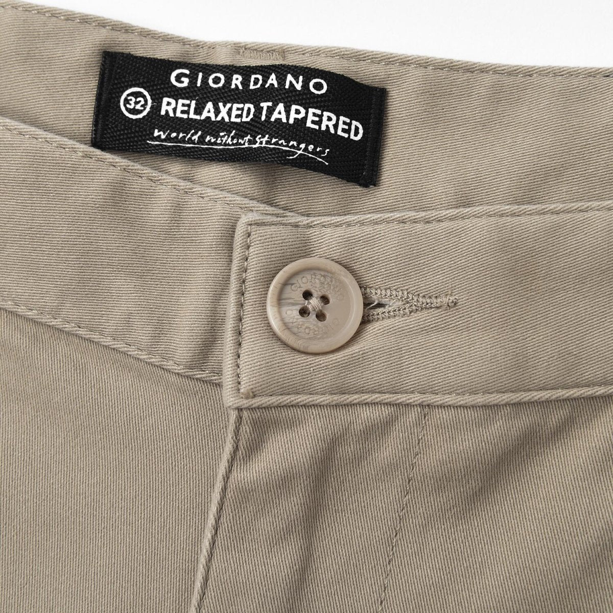 Men's Cargo Pants: Relax Tapered Fit, Stretch Twill - Giordano