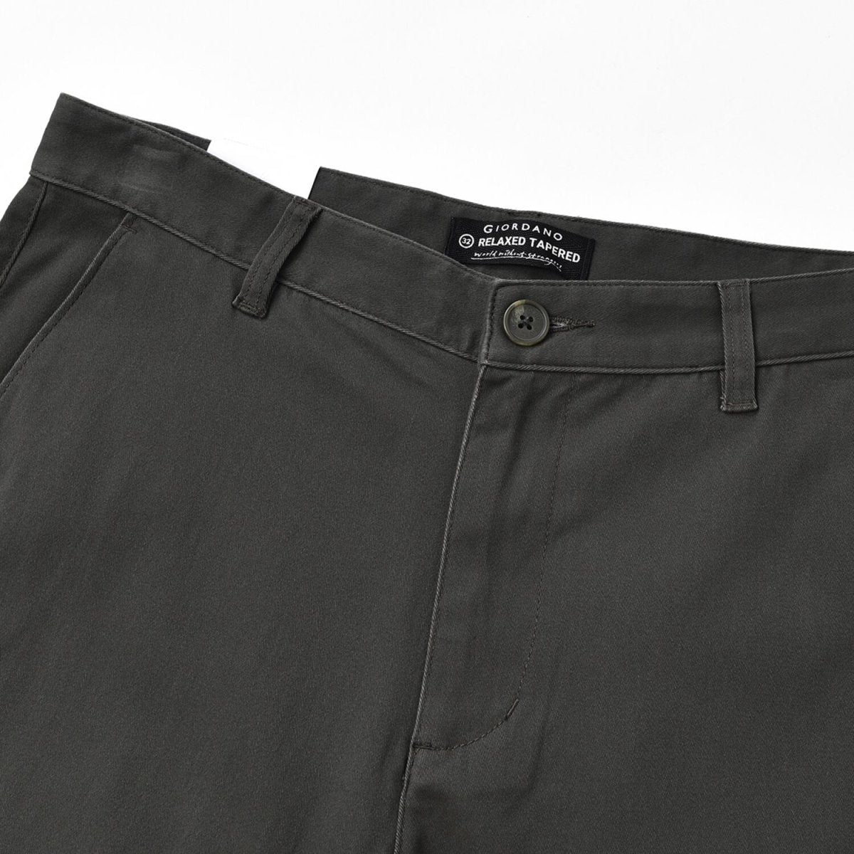 Men's Cargo Pants: Relax Tapered Fit, Stretch Twill - Giordano