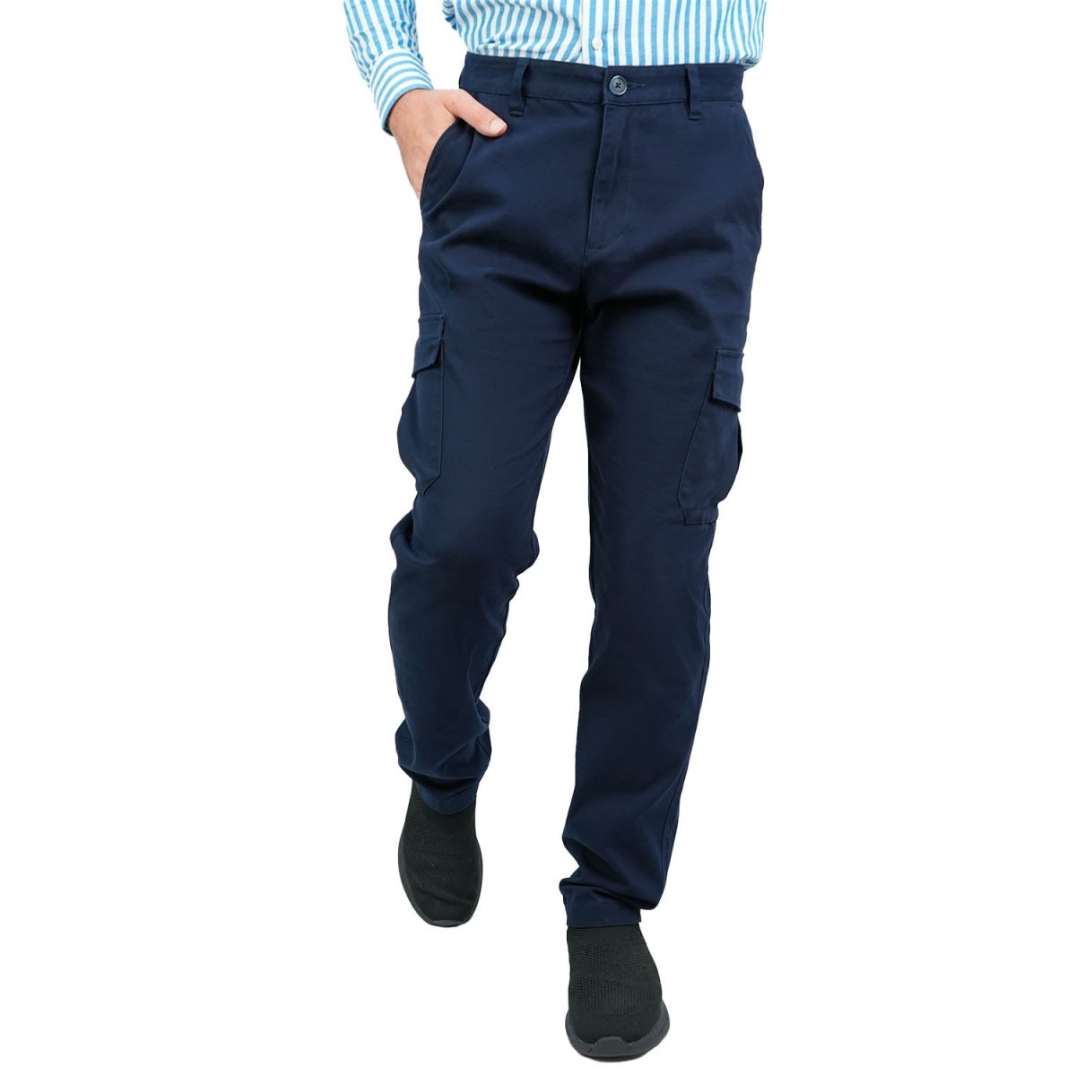 Men's Cargo Pants: Relax Tapered Fit, Stretch Twill - Giordano