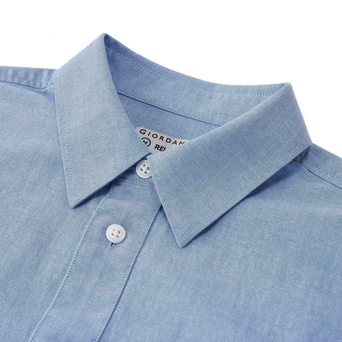 Men's Casual Oxford Shirt: 100% Cotton, Relaxed Fit S - Shop Giordano