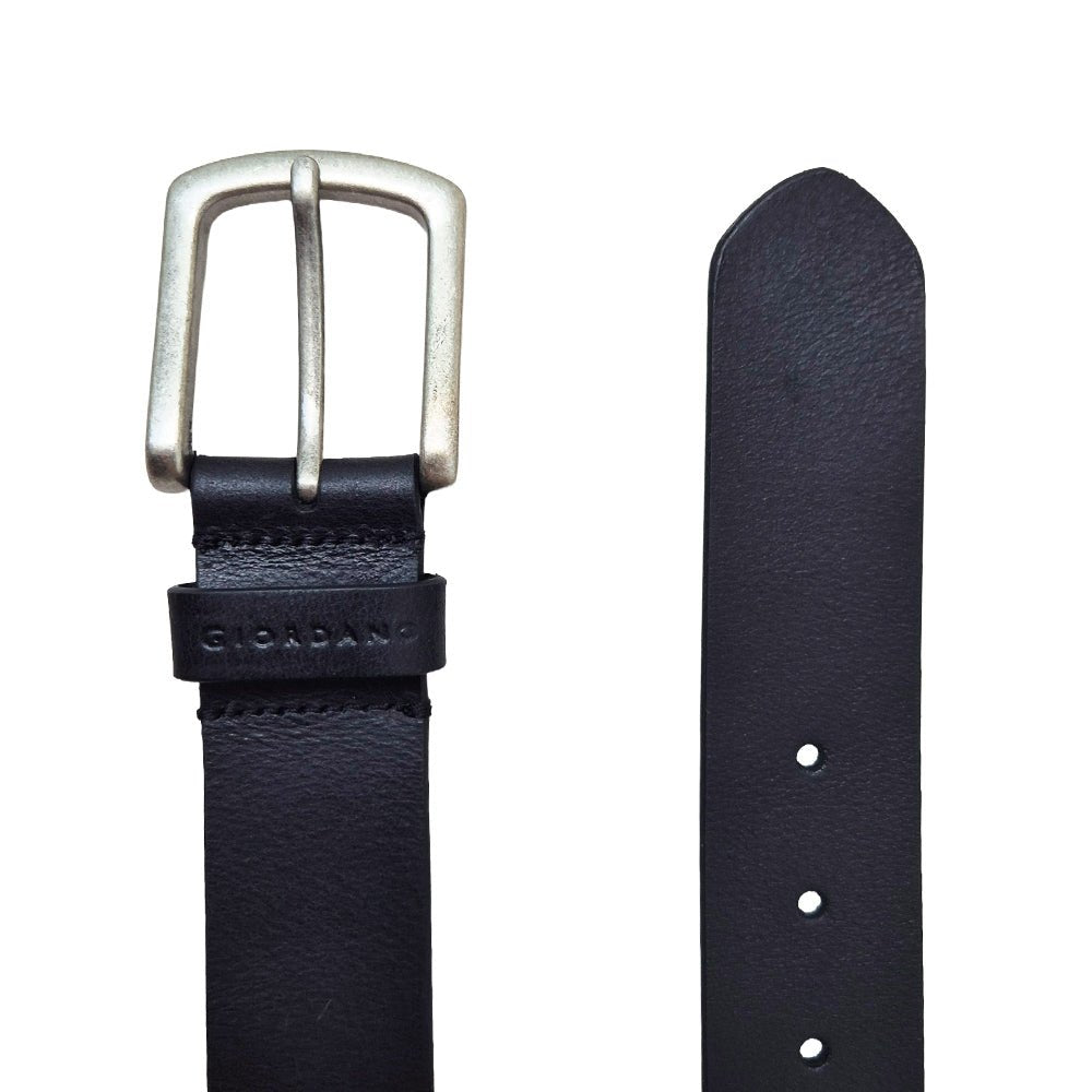 Men's Classic Leather Belt - Durable Everyday Style - Giordano