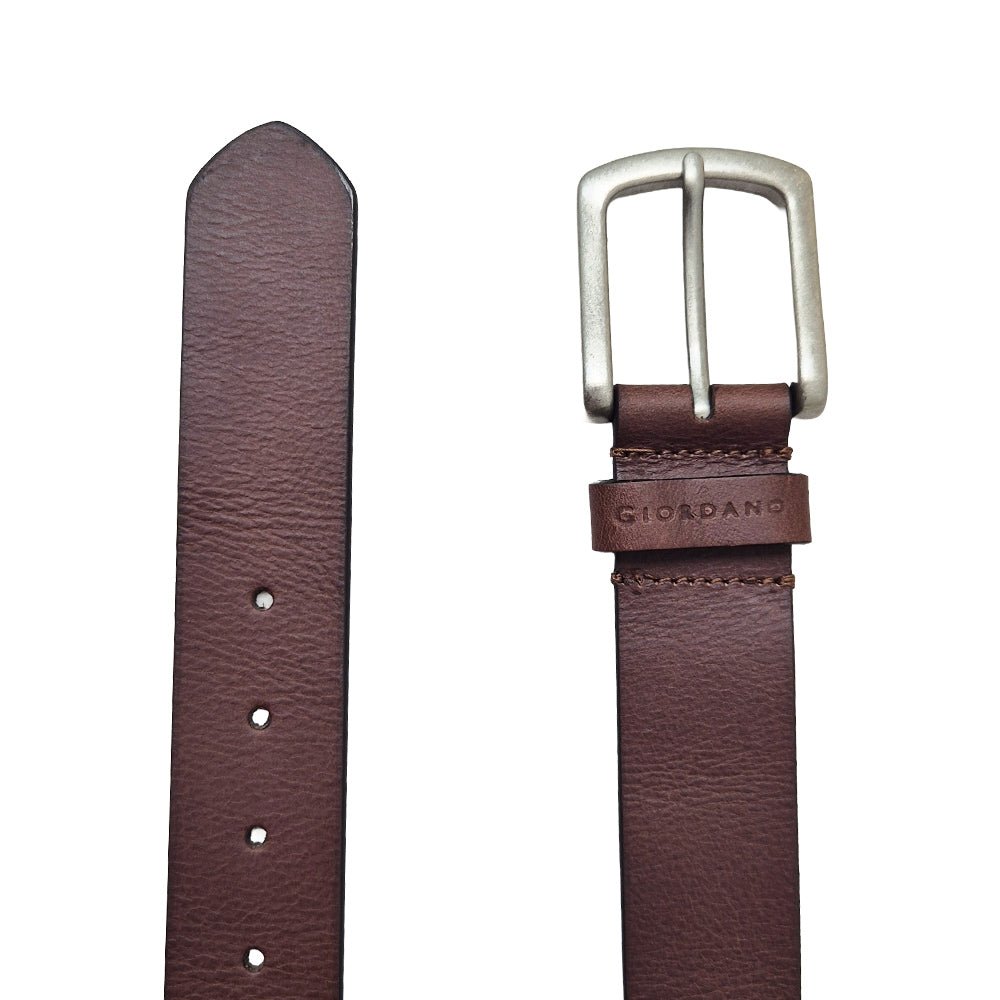 Men's Classic Leather Belt - Durable Everyday Style - Giordano