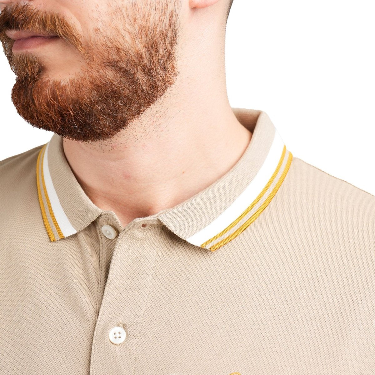 Men's Classic Slim Fit Polo With Signature Embroidery - Giordano