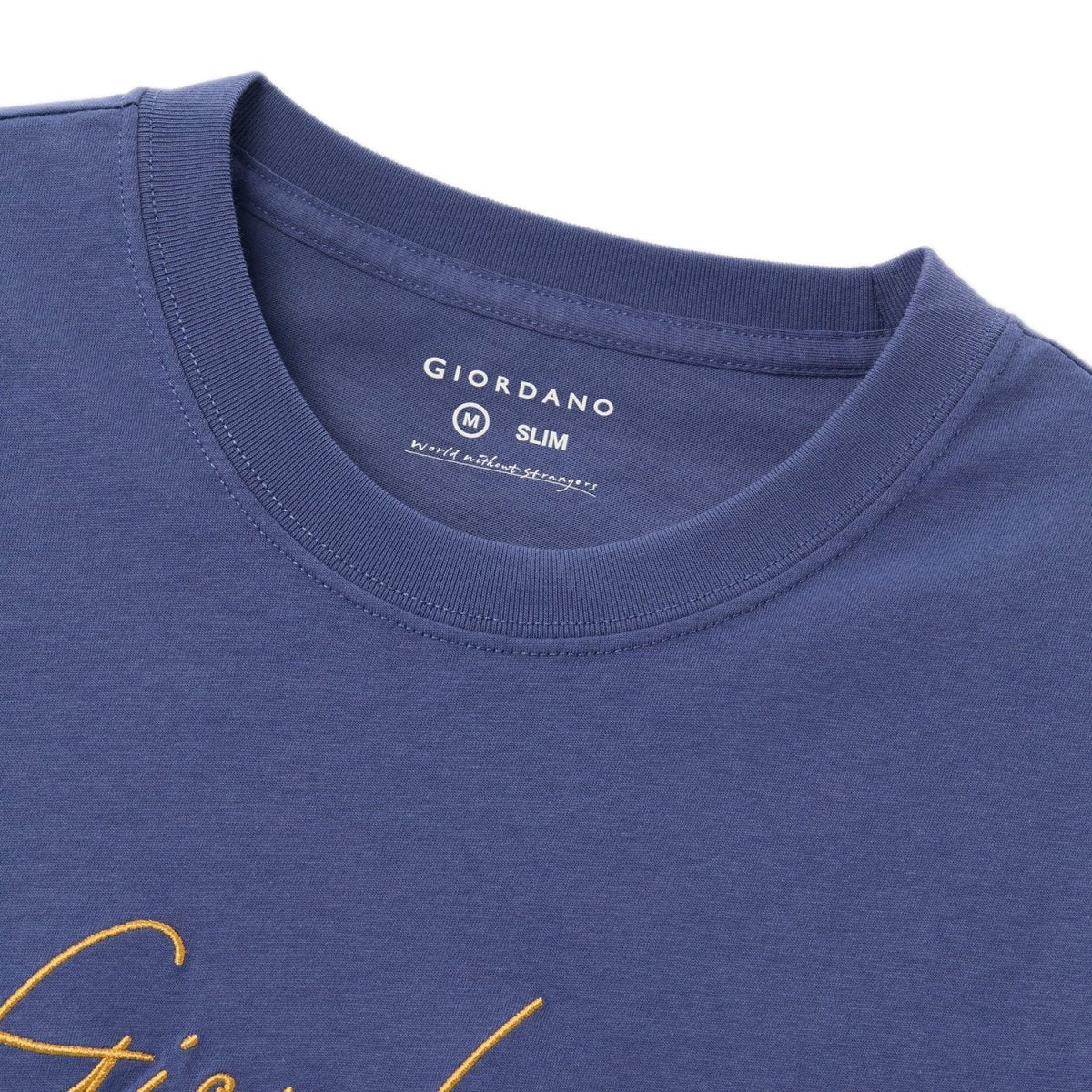 Men's Cotton Crewneck Tee With Signature Print - Giordano