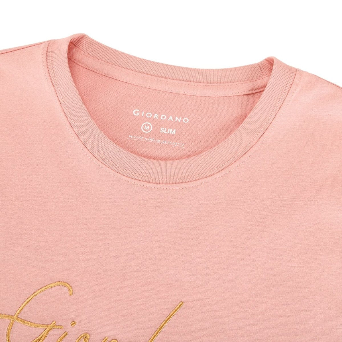 Men's Cotton Crewneck Tee With Signature Print - Giordano
