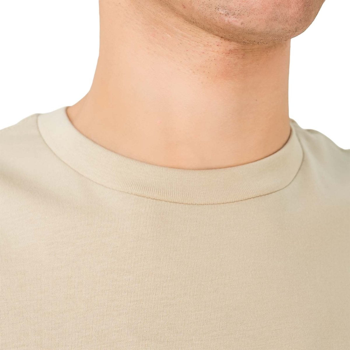 Men's Cotton Crewneck Tee With Signature Print - Giordano