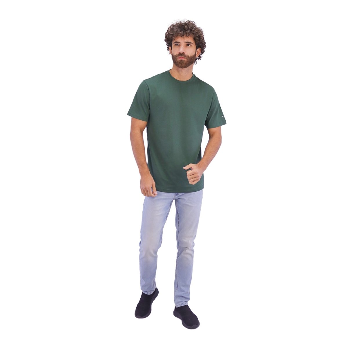 Men's Cotton Jersey Crew Neck Slim Fit Tee - Giordano